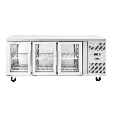 WGA42-Glass Door Bench Fridge 1795 x700x850mm(h)